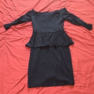 Lagence Black Off-Shoulder Dress